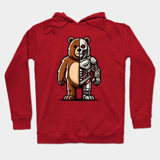 Teddy bear Robot Hoodie by hippohost